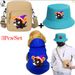 Animal Kangaroo 3Pcs/Set Magic Hat Black Cat Print Bag Hat Set Pet Apparel Three-Piece Combo Winter Comfort Pet Clothing Ideal For Outdoor Pet Travel_voghion.com