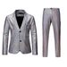 CT Men's European Size Rainbow Plaid Gold Foil Stage Nightclub Cool Performance Shiny Suit Pants Two-Piece Set_voghion.com