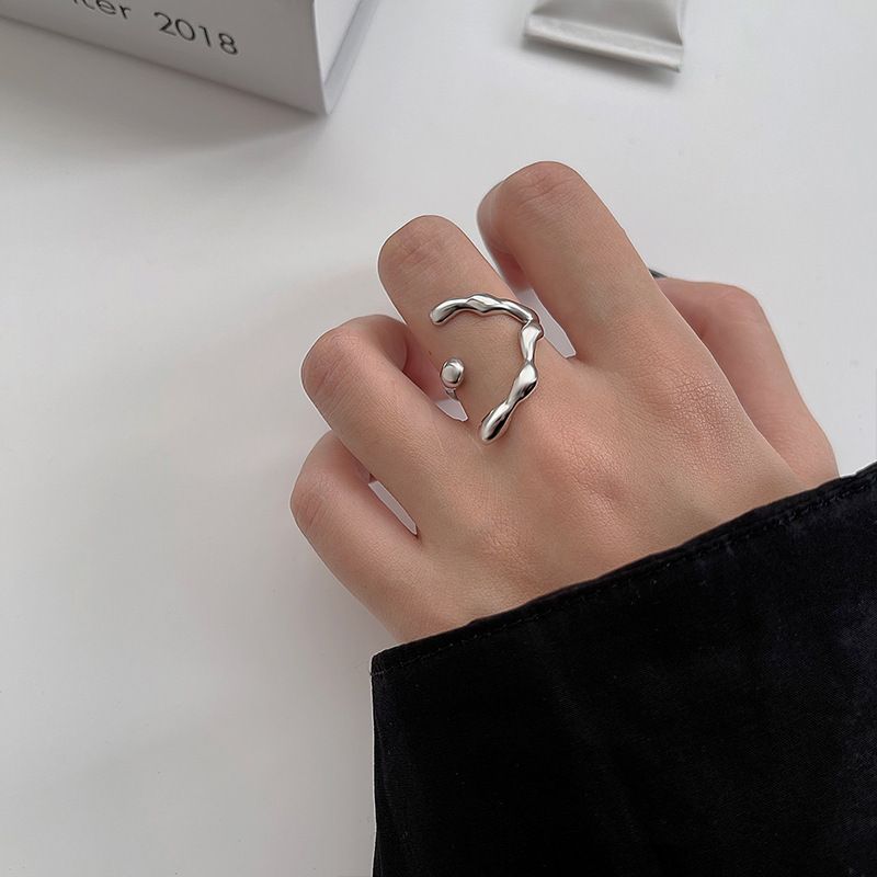 Ring For Women Light Luxury Sense Of Niche Design, Popular On The Internet. The Same Double-layer Zircon Open Ring With_voghion.com