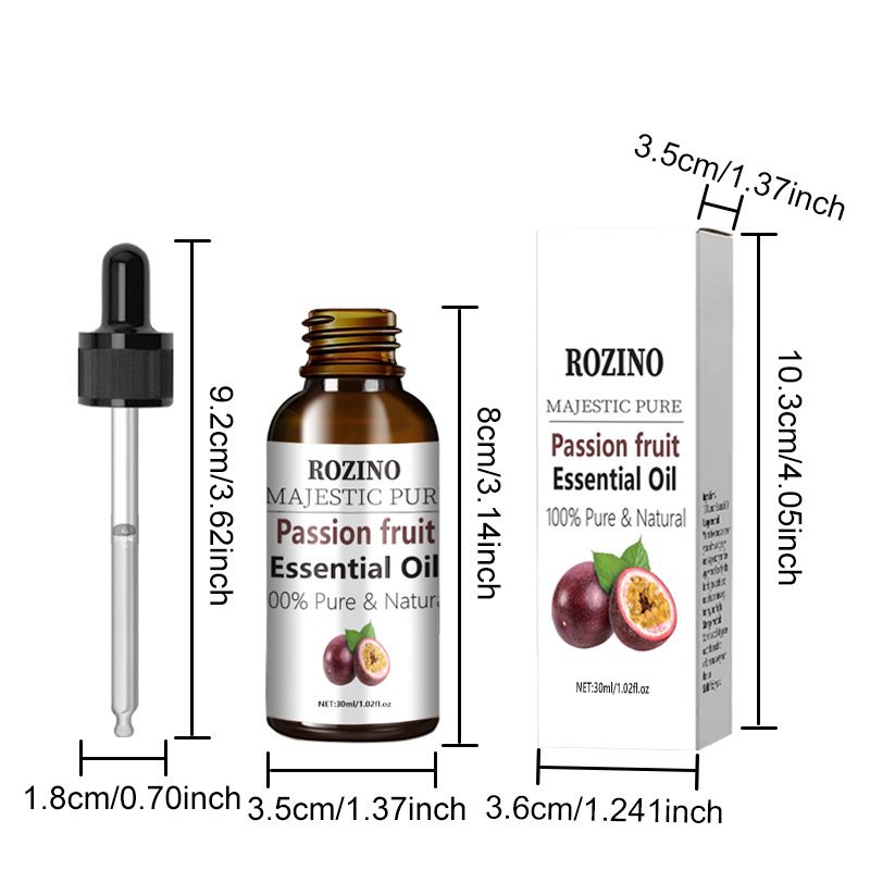 Olio di formula vegetale naturale di grado frutto della passione, olio essenziale per aromaterapia per massaggi e cura della pelle del viso e del corpo_voghion.com