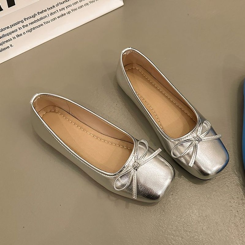 Mary Jane Sier French Ballet With Skirt Flats_voghion.com