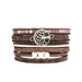 Mode armband met meerdere lagen, boom van het leven, magnetische zuignap, nissieraad, armband met PU-bedrukte letters_voghion.com
