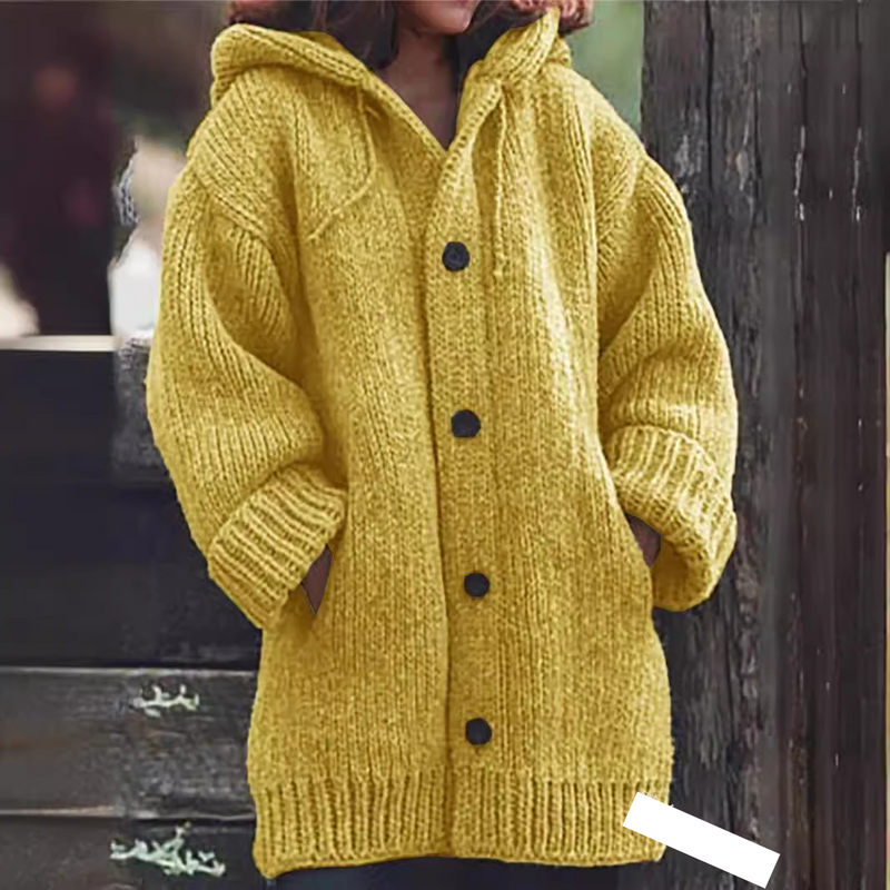Abbigliamento da donna Autunno e inverno Maglione popolare Maglione lavorato a maglia di grandi dimensioni Giacca da donna di media lunghezza_voghion.com