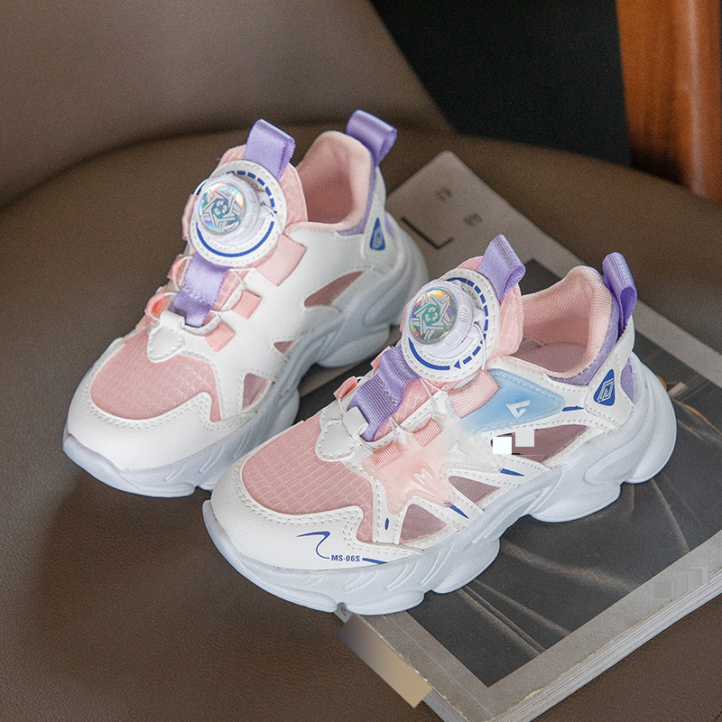 Zapatos para niños, sandalias para niños con punta cerrada, zapatos para niñas, nuevos zapatos de verano con suela suave hueca, zapatos deportivos para niñas, zapatos blancos de malla_voghion.com