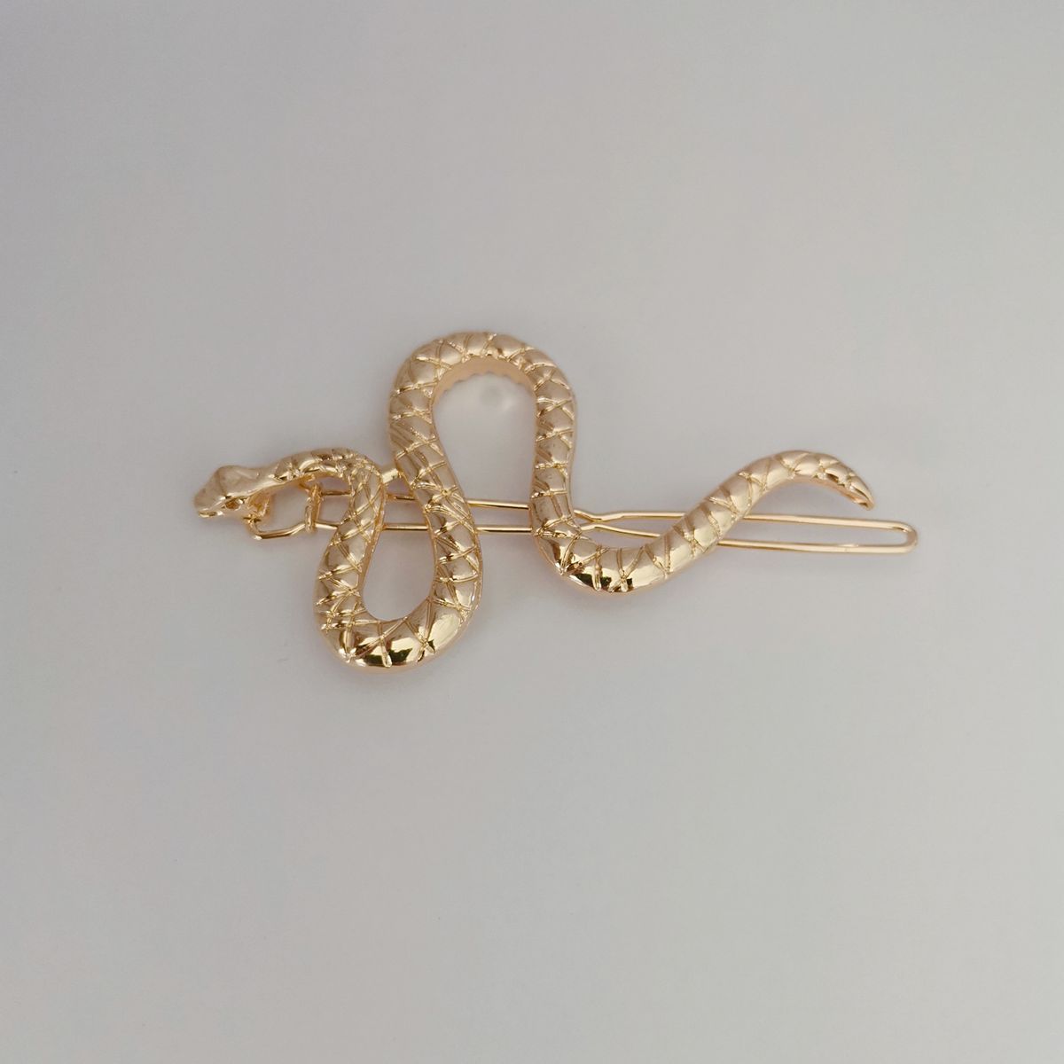 Metalliseos Suora Hiuspinni Vaihtoehtoiset Hiusasusteet Käärmeenmuotoinen Hiuspinni_voghion.com