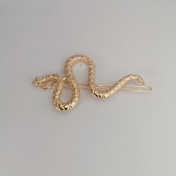 Metalliseos Suora Hiuspinni Vaihtoehtoiset Hiusasusteet Käärmeenmuotoinen Hiuspinni_voghion.com