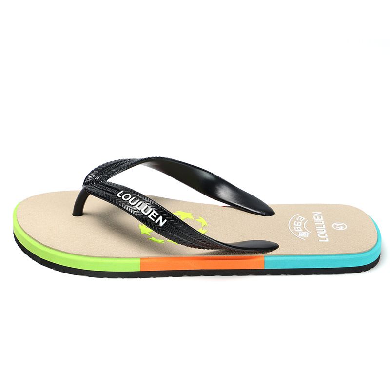 2024 cross border summer flip flops men's rubber outdoor casual beach slippers outer wear flip flops sandals foreign trade_voghion.com