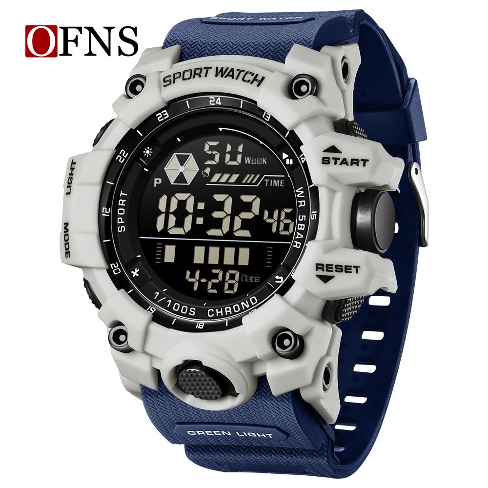 Orologio digitale impermeabile da uomo e da donna con retroilluminazione a LED, sveglia, cronometro, datario, orologio sportivo leggero per l'uso quotidiano_voghion.com