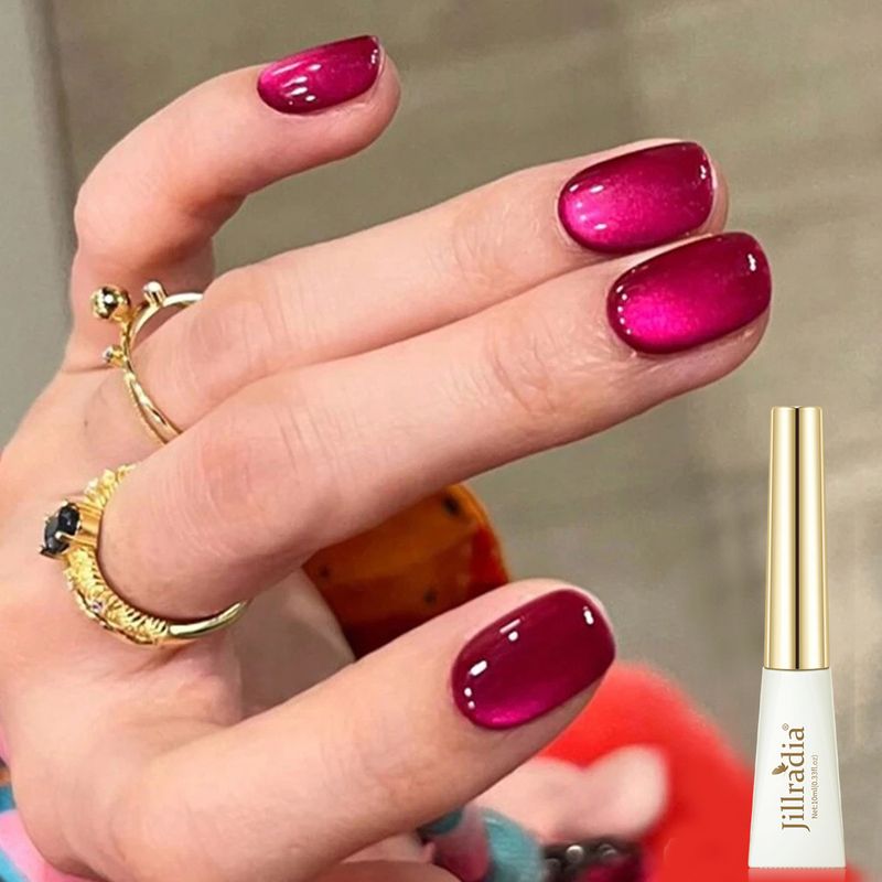 Colle à ongles sauce prune noire vernis à ongles œil de chat nouveau style populaire célébrité en ligne couleur prune polarisé salon de manucure dédié_voghion.com
