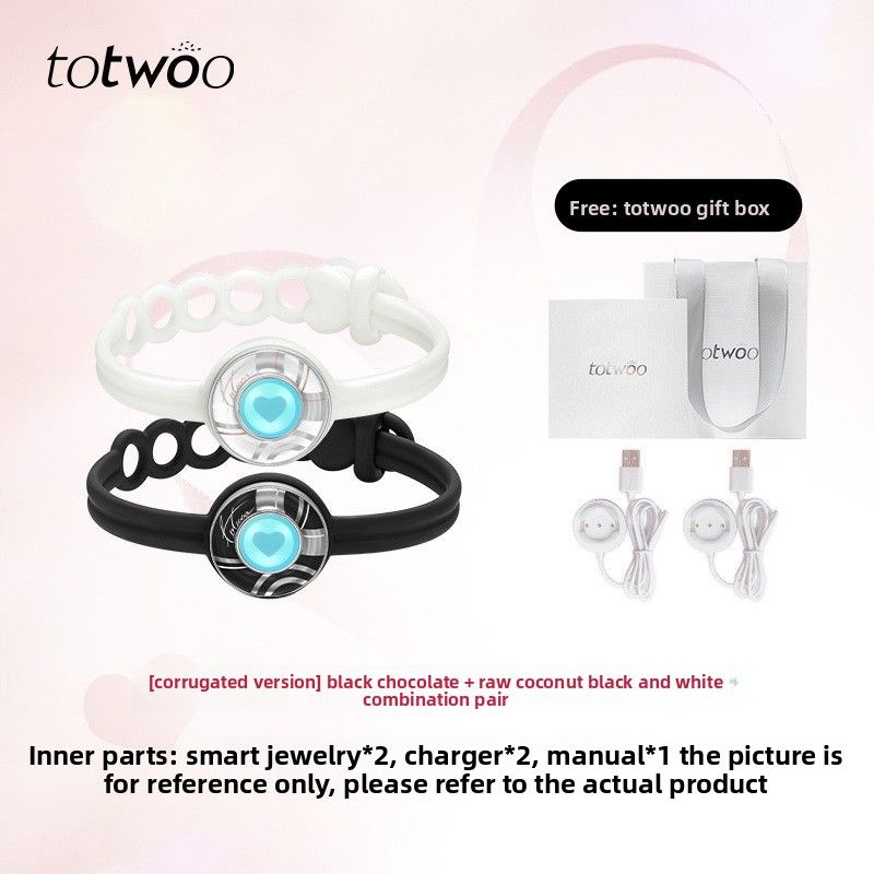 Smart Couple Bracelet Long Distance Relationship Remote Interaction Flashing Vibration Sensor Jewelry Valentine's Day_voghion.com