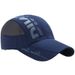 XinWq Summer Letter Print Extended Brim Adjustable Baseball Men Women Sports Running Sunscreen Visor Mesh Patcowork Sun_voghion.com