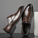 Summer New Cowhide Business Formal Wedding Thick-Soled Men's British Leather Shoes_voghion.com