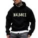Men's Clothing 2025 New Autumn And Winter Fashionable Hooded English Printed Loose Large Size Sweatshirt_voghion.com