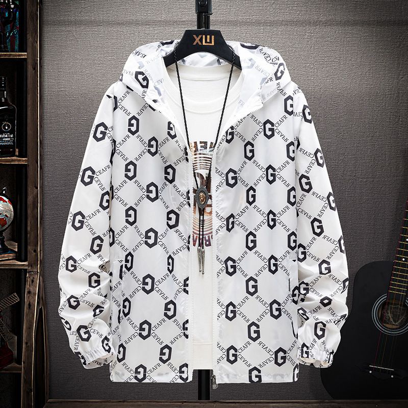 Men's clothing Breathable fishing outdoor sports jogging riding fat man coat super large size ultra-thin quick-drying sun protection clothing_voghion.com