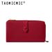 Long Women's Wallet With Large Capacity, Multiple Card Slots, Two-fold Reverse Pocket, Portable Drawer, Zipper Coin Wallet_voghion.com