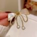 Bow Brooch Women's High Sense Retro Corsage Elegant Temperament Pin_voghion.com