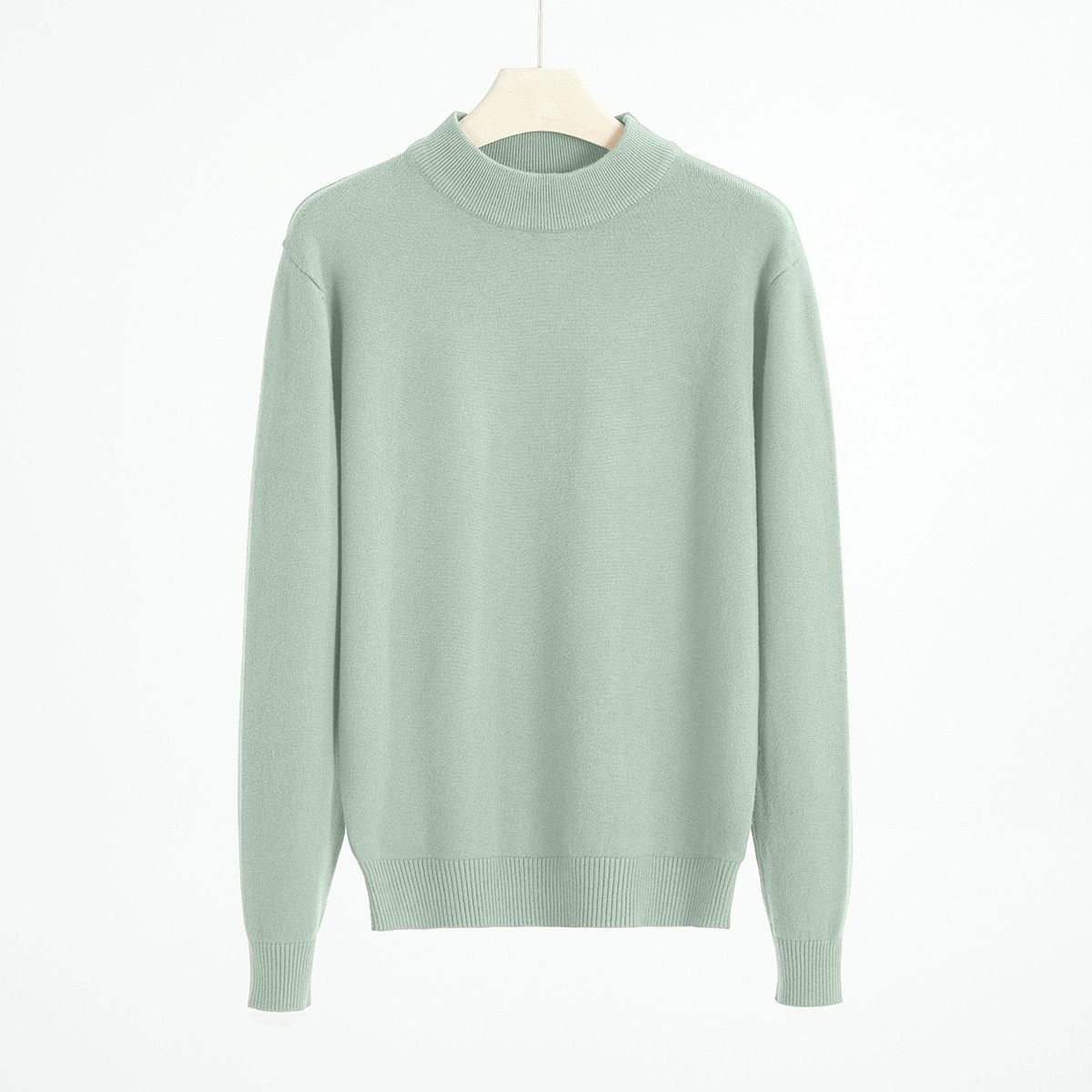 Halbrollkragen-Strickpullover – 12-Gauge-warmer Pullover für Männer und Frauen (M-4XL, atmungsaktives und knitterfreies Polyester, schmale Passform, unverzichtbar für den Winter)_voghion.com