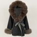 "Luxury Double-Sided Sheepskin Coat With Fox Fur Collar - Oversized Winter Wool Coat For Women, Warm & Stylish"_voghion.com