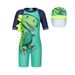 Mother & Kids Cartoon one-piece children's swimsuit boy sunscreen quick-drying swimsuit suit boy baby dinosaur hot spring one-piece swimsuit_voghion.com