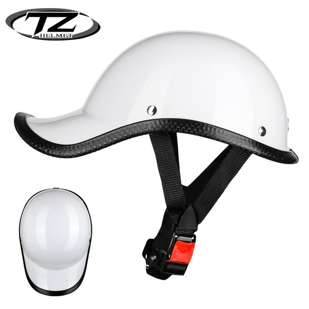 Elektrisk batteri bilhjelm retro halvhjelm sikkerhetsbeskyttende hjelm tiltet hjelm personlig lettvekts scoop hjelm universal for menn_voghion.com