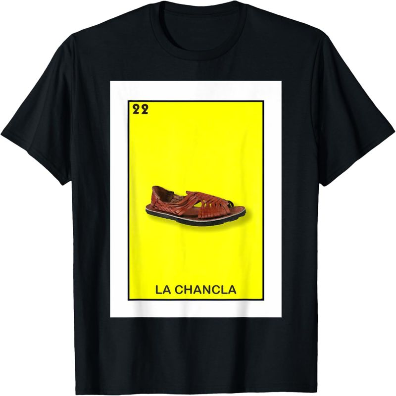 La Chancla Card Mexican Lottery Card T-Shirt._voghion.com