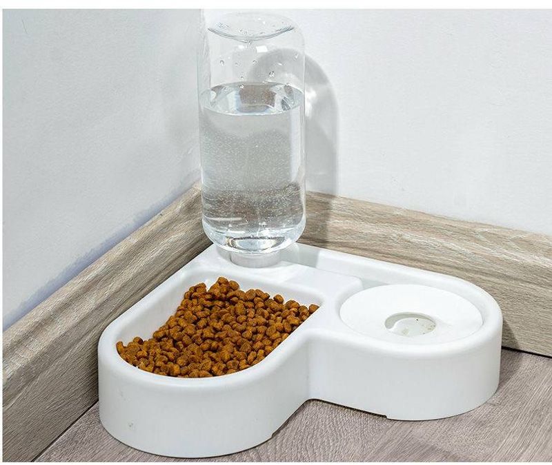 Corner Dog Bowl Pet Automatic Feeder Dog Cat Drinking Bowl For Dog Water Drinking Cat Feeding Large Capacity Dispenser Pet_voghion.com