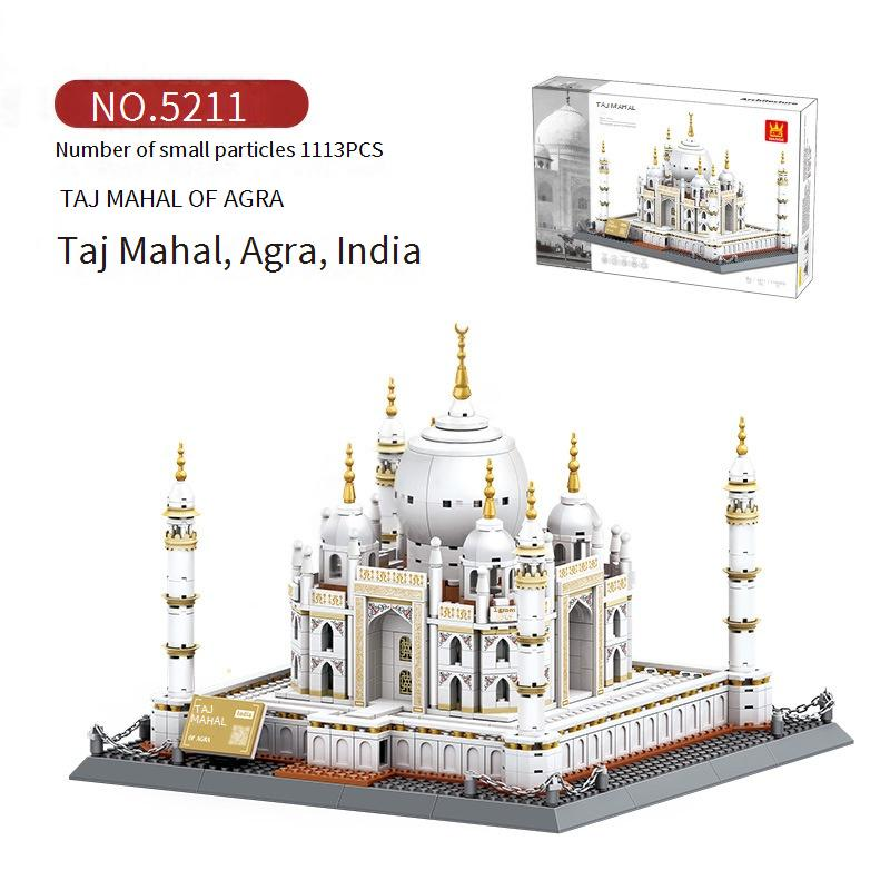 Jouets de construction Blocs de construction à petites particules Construction du monde Modèle tridimensionnel de Tiananmen Assemblage intelligent Jouets d'assemblage_voghion.com