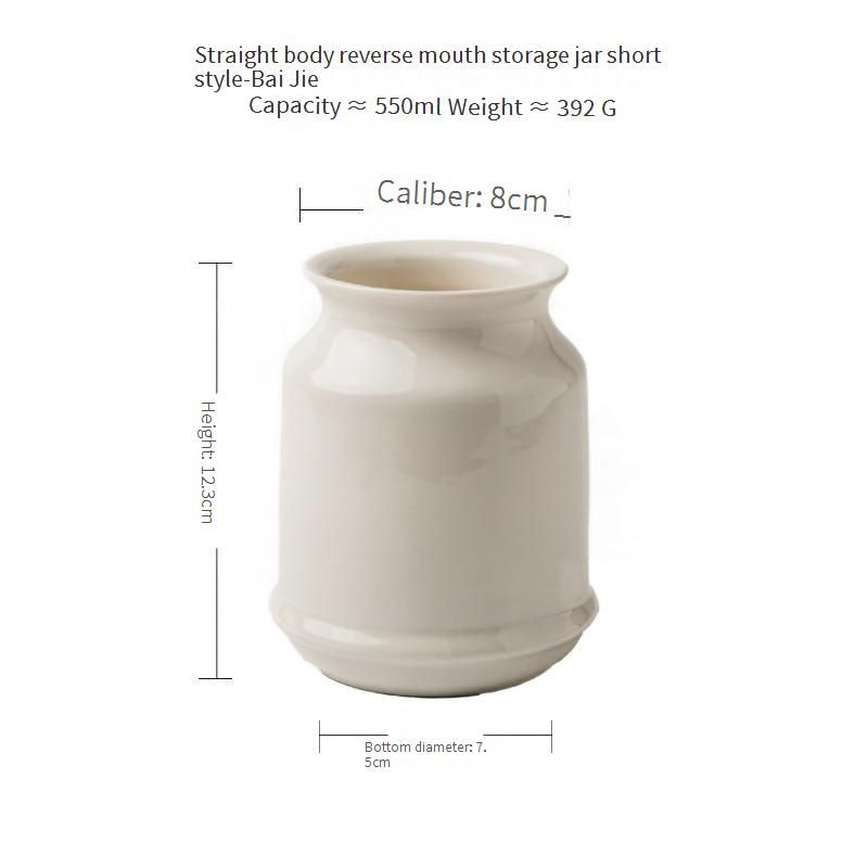 Support de rangement pour baguettes, pot de rangement en céramique pour cuisine, porte-stylo, couteau, fourchette, cuillère, cage à baguettes, ornements décoratifs_voghion.com