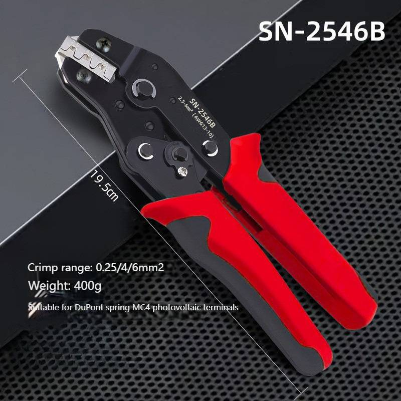Professional Ratcheting Crimping Tool For Electrical Wiring - High Carbon Steel Jaws, Ergonomic Handle For Copper Terminal Connectors​_voghion.com