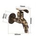 European Retro Style Faucet, Antique Style Extended Faucet, Long Mop Sink Faucet, 1/4-inch Wall-mounted American Style Faucet_voghion.com