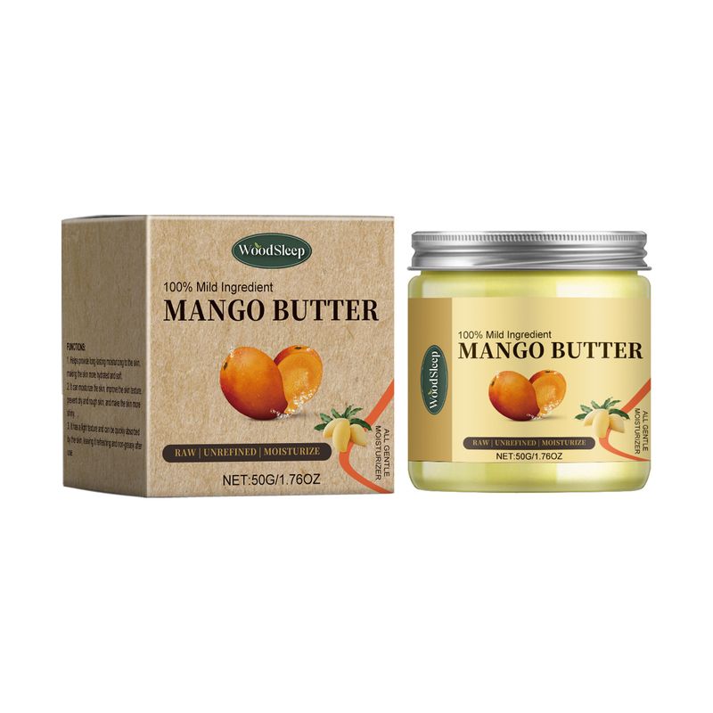 WoodSleep Mangobutter-Feuchtigkeitscreme, sanft pflegende Feuchtigkeitscreme für die gesamte Körper- und Gesichtshaut_voghion.com