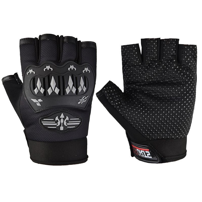 Cycling gloves men's spring summer autumn sports mountaineering equipment travel fitness half-finger gloves women's non-slip  _voghion.com