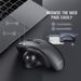 Mouse wireless ricaricabile Jomaa Trackball Bluetooth+2.4G Dual Mode per PC, computer, laptop, tablet e gamer_voghion.com