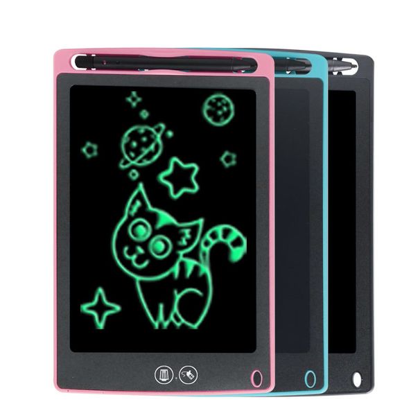 8,5-12 Zoll LCD-Schreibtablett mit teilweiser Löschung und Ein-Klick-Löschung, Farb- und Monochrom-Zeichenbrett für Kinder und Erwachsene_voghion.com