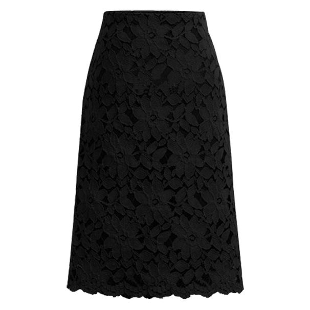 Women's Clothing new summer slim water soluble lace skirt very fairy French niche A line skirt mid length hip skirt_voghion.com