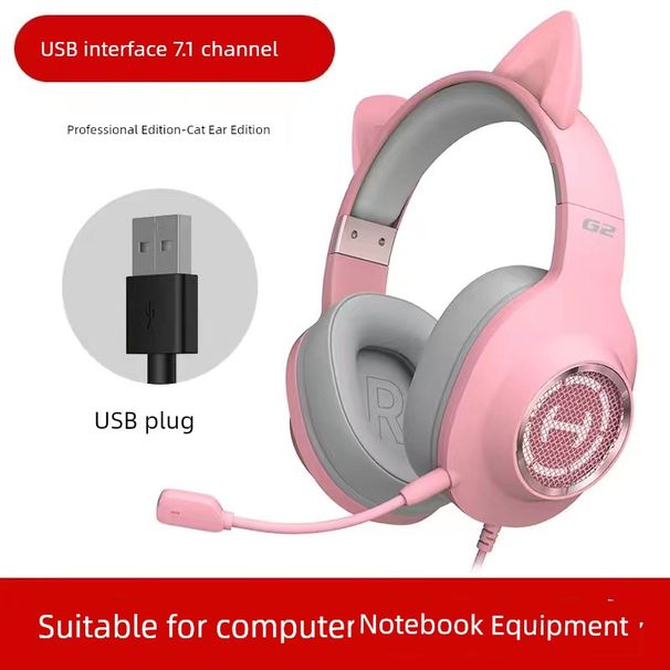 Edifier G2 Professional Edition Gaming Desktop Computer Notebook USB Cable Headset_voghion.com