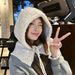 Écharpe d'automne et d'hiver pour femmes, cagoule coréenne, protection des oreilles en laine tricotée intégrée, chapeau Lei Feng_voghion.com