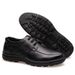Echtes Leder Schuhe Männer Flache Mode männer Casual Brogues Schuhe Marke Männlichen Schuhe Weichen Bequemen Schwarz ZH740_voghion.com