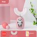 U-Shaped Kids Electric Toothbrush – 3 Modes, Rechargeable, Soft & Hard Bristle Heads, 360° Cleaning, Cute Bear Design For Ages 2-12_voghion.com