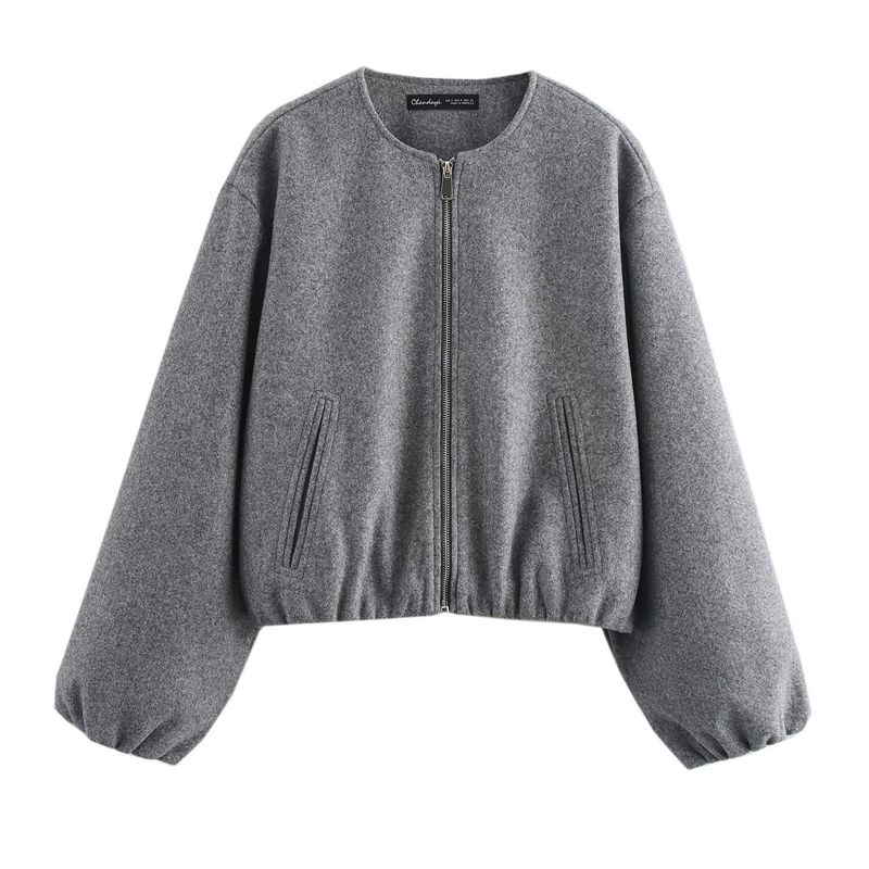 Women's Clothing Design Soft Bomber Jacket_voghion.com