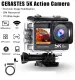 Videocamera sportiva 4K 5K 60FPS Anti-shake 30M Impermeabile Casco Registrazione video Immersioni Surf Campeggio 1080P Action Camera_voghion.com