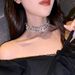 Collana girocollo di lusso con luce di cristallo esagerata, catena per clavicola da donna alla moda_voghion.com