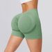 Damenbekleidung Neue V-Taille Pfirsich-Hüftshorts Nahtlose Yogahosen Fitnesshosen Laufsport Dreiviertelhosen Damen_voghion.com