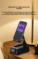 Bluetooth speaker with mobile phone holder - alarm clock and clock settings, multi-angle adjustment, support TFcard, listen to music, watch videos_voghion.com