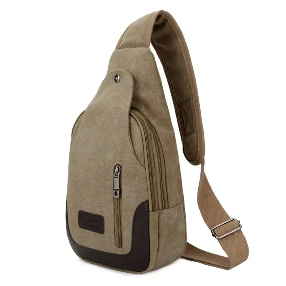 Borsa a tracolla da uomo multitasche, borsa a tracolla da viaggio in tela resistente all'usura, borsa a tracolla da viaggio di grande capacità_voghion.com