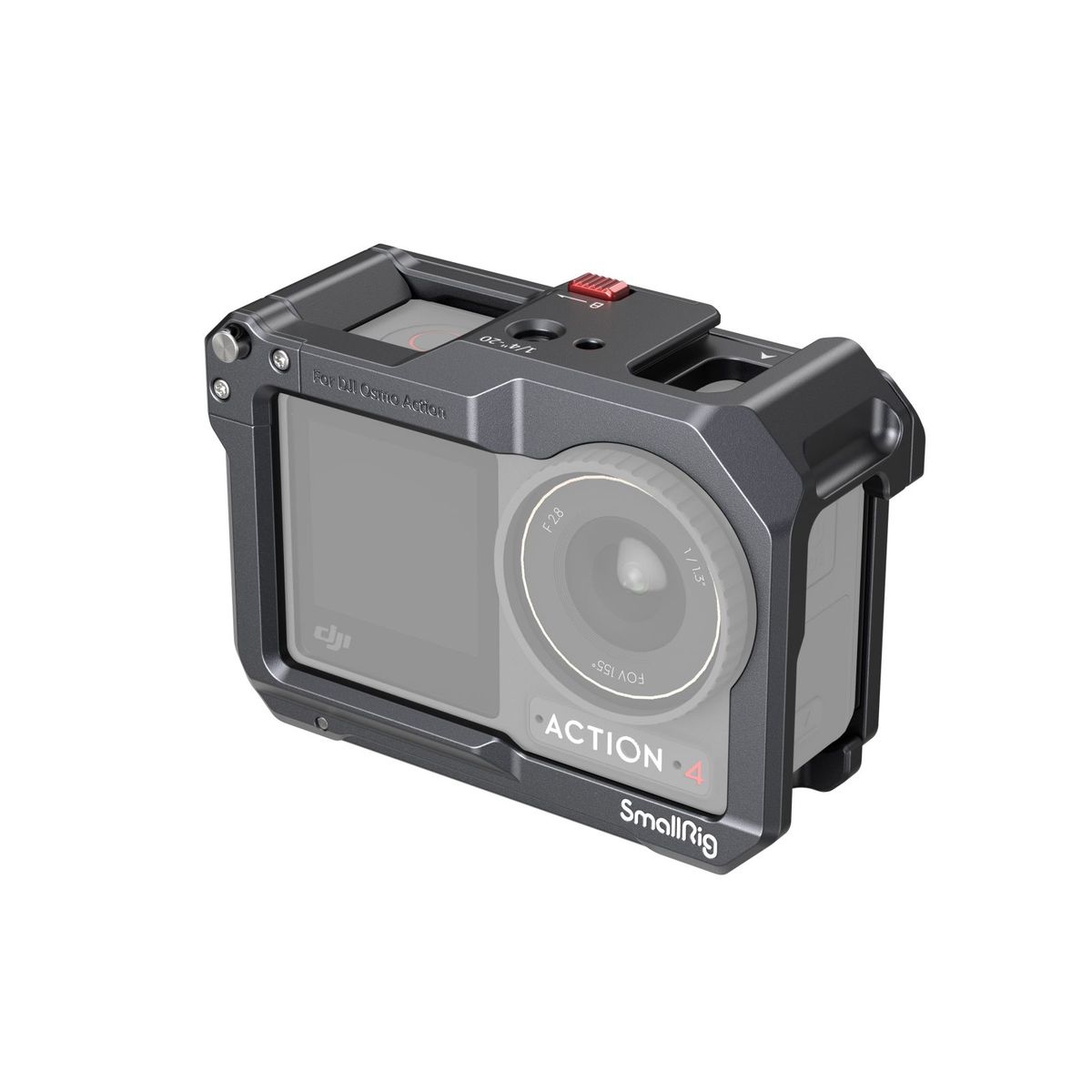 DJI Mikrofon Koruyucu Çerçeveli Smallrig Cage Osmo Action 5 Pro 3/4 Kamera Kılıfı - Soğuk Ayakkabılı -4119C_voghion.com