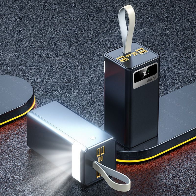 Power Bank super veloce da 22,5 W con display a LED e luce di emergenza - Caricabatterie portatile PD ad alta capacità da 50000 mAh_voghion.com