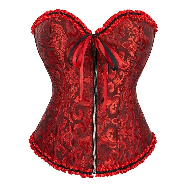Women's clothing zipper body shaper tummy control corset bridal dress palace waist wedding dress corset _voghion.com