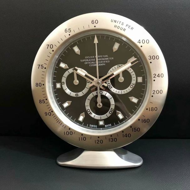 Silent luminous fashion creative high-end living room company front desk decoration clock watch design GMT table clock_voghion.com