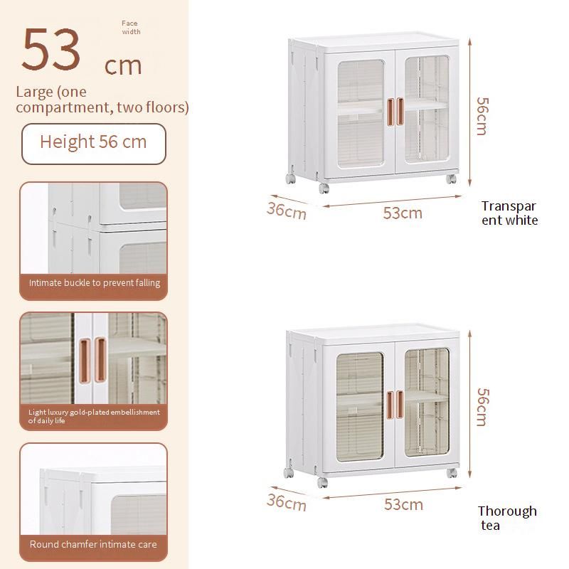 Installatievrije opbergruimtebesparende opvouwbare kast - Geen gereedschap nodig - Ruimtebesparende organizer voor kindergarderobe en speelgoed_voghion.com